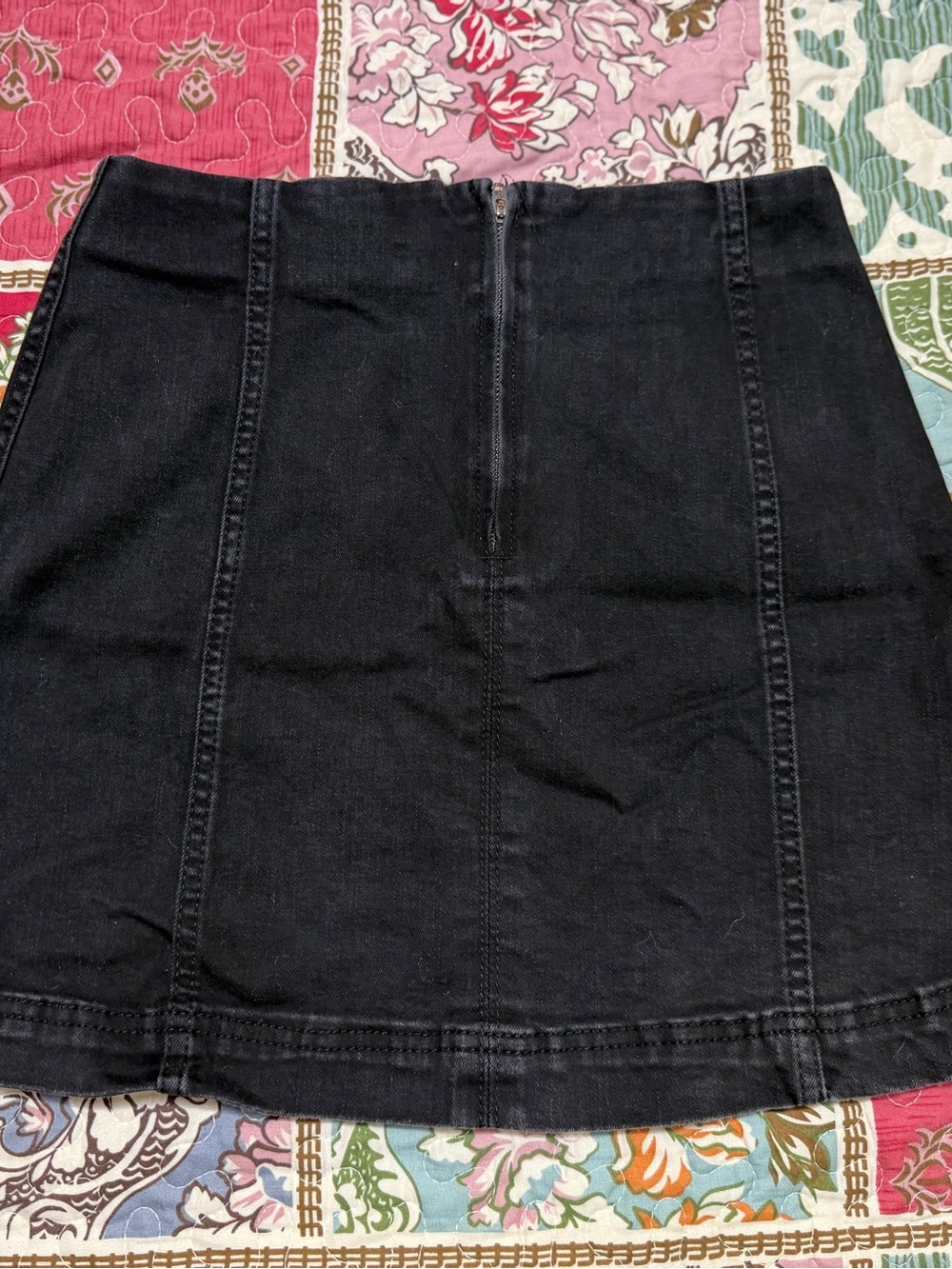 Wild Fable Black Denim High Waisted Mini Skirt Size 4 Grunge